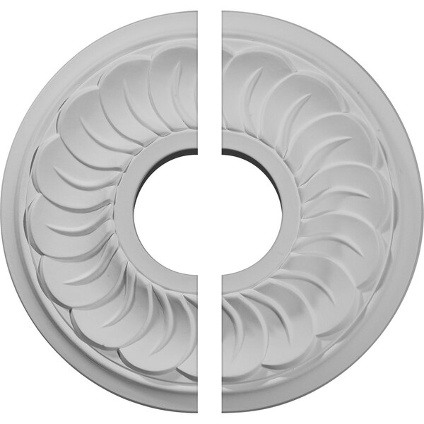 Ekena Millwork Blackthorne Ceiling Medallion, Two Piece (Fits Canopies up to 4 7/8"), 11 3/4"OD x 3 5/8"ID x 1"P CM11BL2 - main